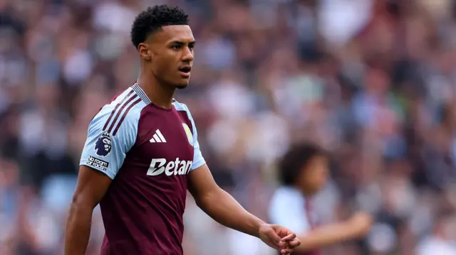 Ollie Watkins looks on for Aston Villa