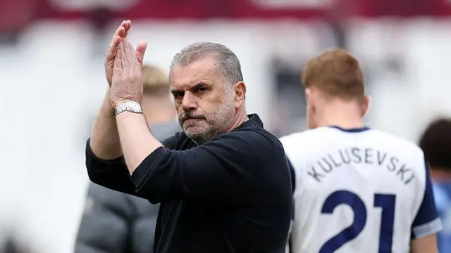 Ange Postecoglou managing Tottenham