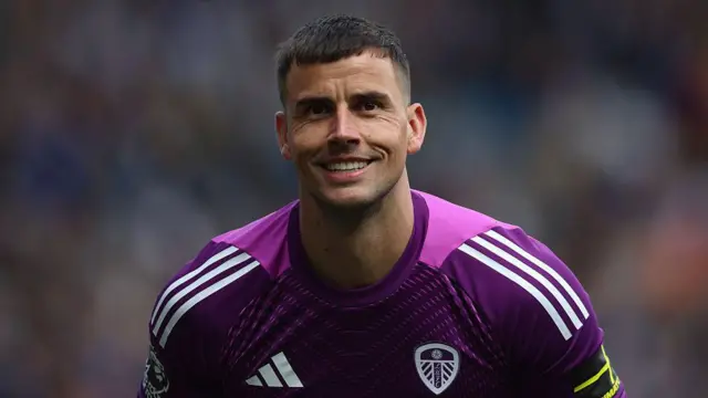 Karl Darlow in action for Leeds United