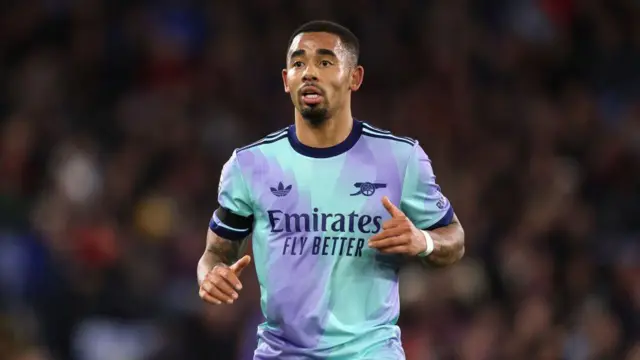 Gabriel Jesus of Arsenal during the Premier League match between Crystal Palace FC and Arsenal FC at Selhurst Park