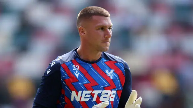 Crystal Palace goalkeeper Sam Johnstone 