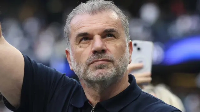 Ange Postecoglou waves to fans