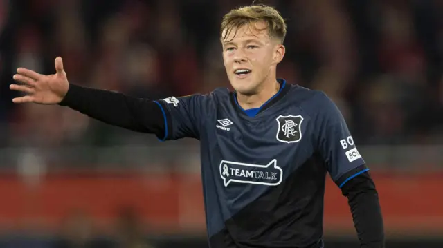 Rangers midfielder Connor Barron