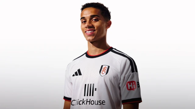 Josh King in Fulham's new home kit