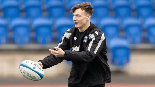 Glasgow Warriors scrum half Jamie Dobie