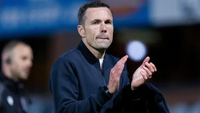 Ross County manager Don Cowie at fulltime during a William Hill Premiership match between Dundee and Ross County at the Scot Foam Stadium at Dens Park
