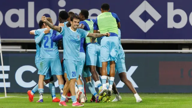 Gothenburg players celebrate