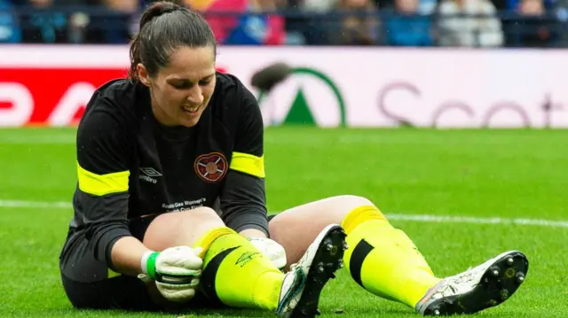 Hearts goalkeeper Charlotte Parker-Smith