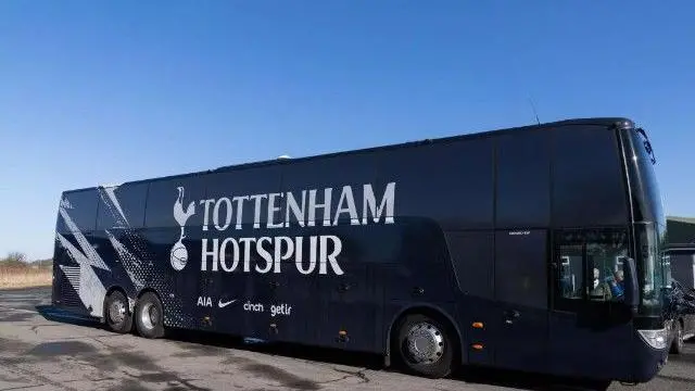 A picture of the Tottenham Hotpsur bus