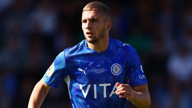 Owen Dodgson in action for Stockport County in pre-season