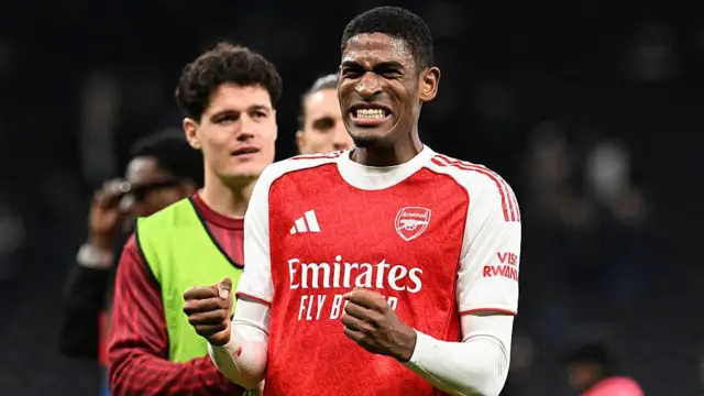 Christian Mosquera celebrates