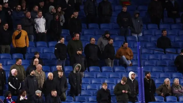 Empty seats at the American Express stadium in brighton