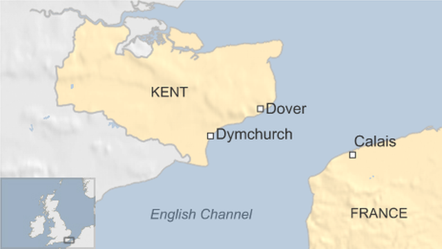 Map of the English Channel