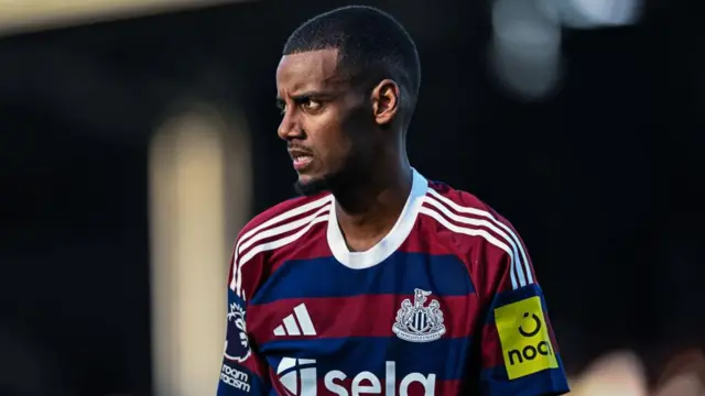 Newcastle forward Alexander Isak