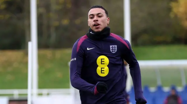 Morgan Rogers in England training