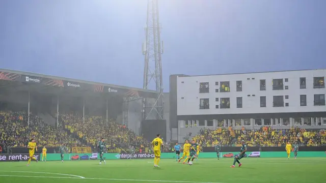 A general view inside the Aspmyra Stadion during the Europa League semi-final between Bodo/Glimt and Spurs last season