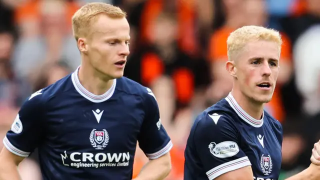 Scott Tiffoney, left, is confident Dundee have the depth to cope with Luke McCowan's exit