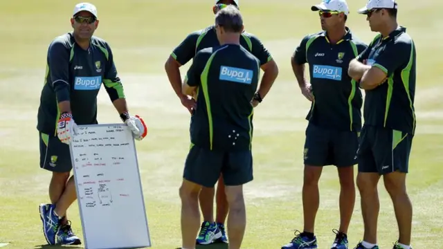 Australia prepare for the tour match at Chelmsford