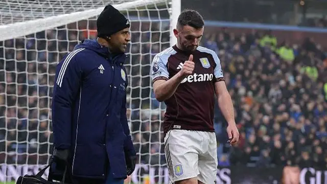 John McGinn comes off against Everton
