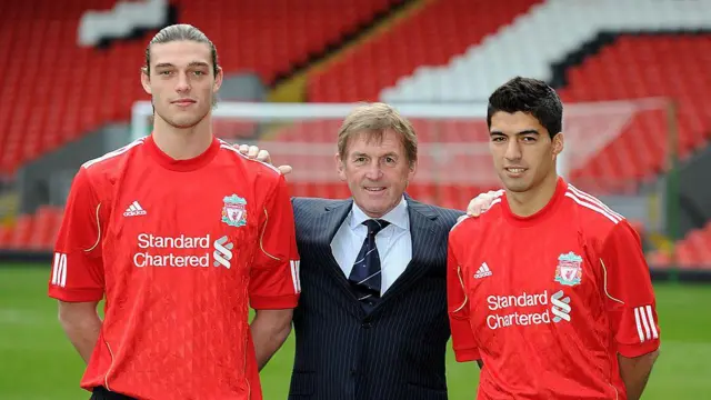 Andy Carroll and Luis Suarez unveiled for Liverpool