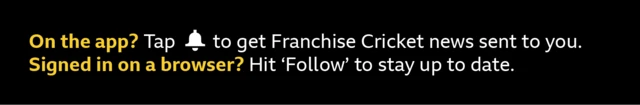 Franchise cricket promo banner