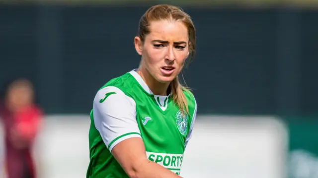Kathleen McGovern scored three of Hibs' five goals against Montrose