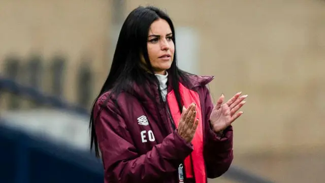 Hearts manager Eva Olid