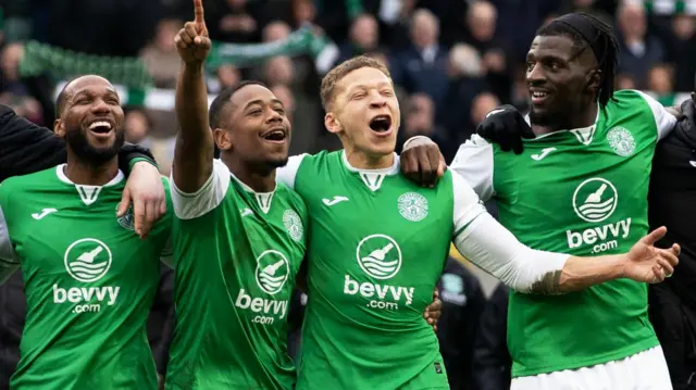 Junior Hoilett, Nathan Moriah-Welsh, Dwight Gayle and Rocky Bushiri
