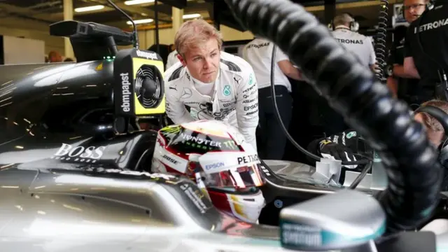 Nico Rosberg and Lewis Hamilton