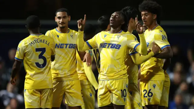 Crystal Palace players celebrate