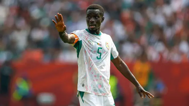 Idrissa Gana Gueye in action for Senegal in the World Cup