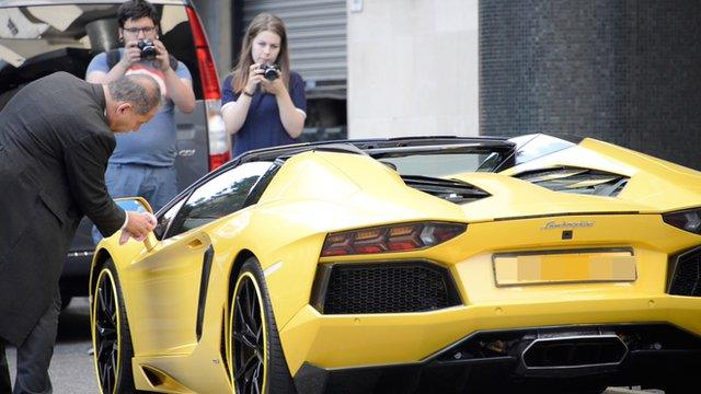 Supercar in central London