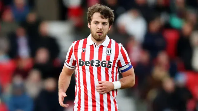 Stoke City midfielder Ben Pearson.