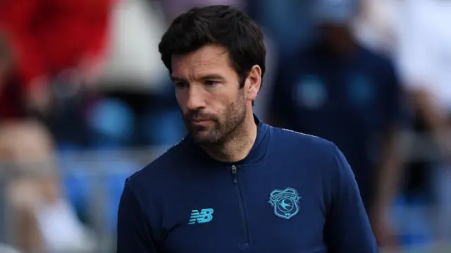 Cardiff boss Brian Barry-Murphy on the touchline last season