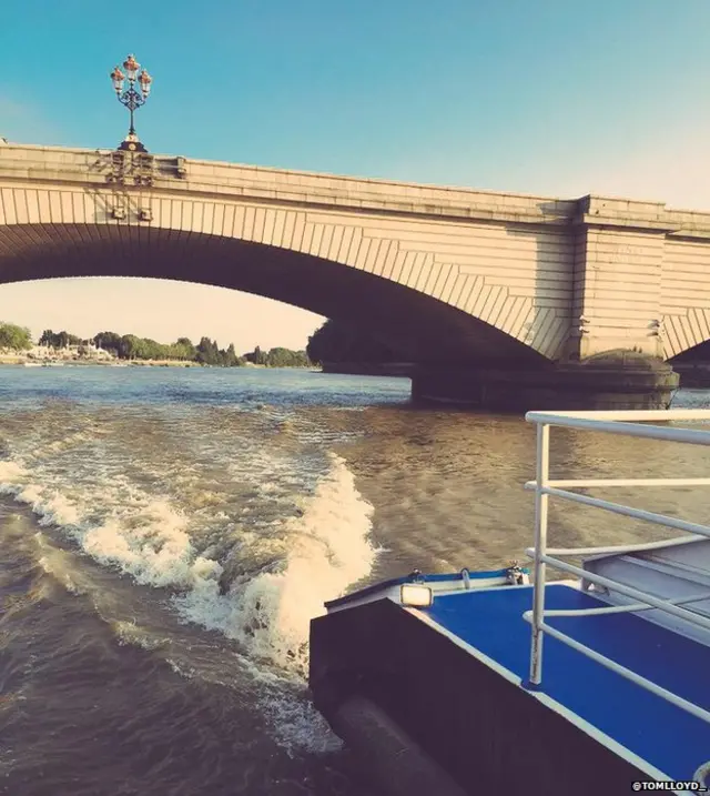 Commute to work by boat in London