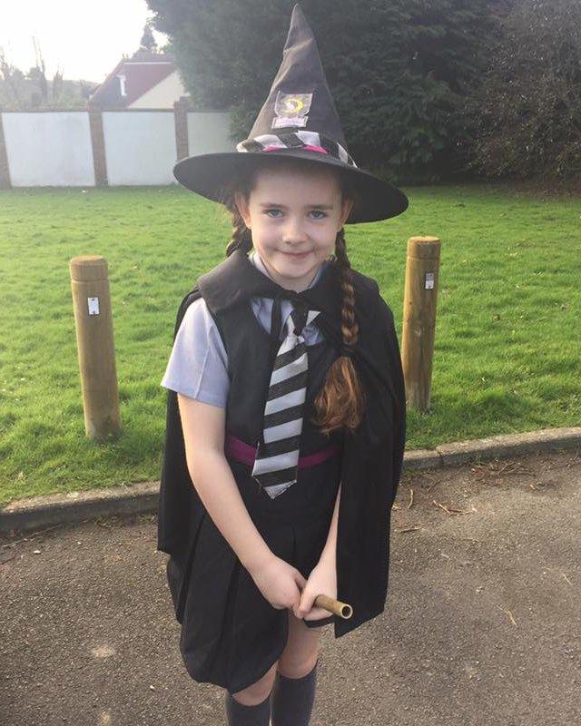 This is Amber from Kent as The Worst Witch's Mildred Hubble