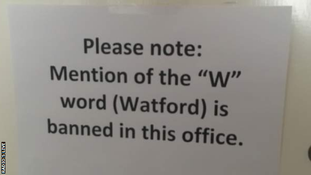 Notice in Woking changing rooms