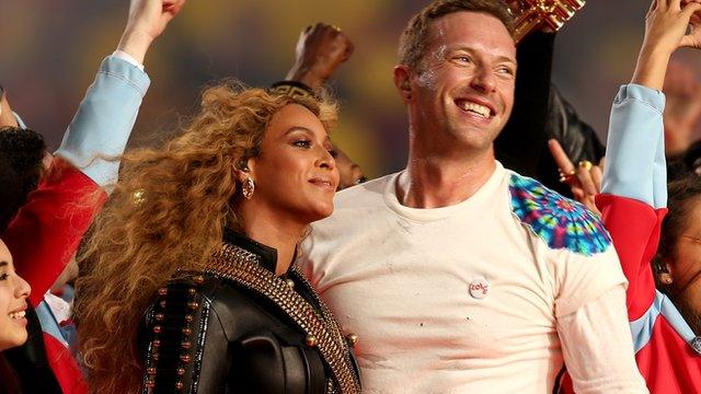 Beyonce and Chris Martin