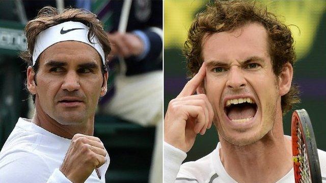 Roger Federer and Andy Murray