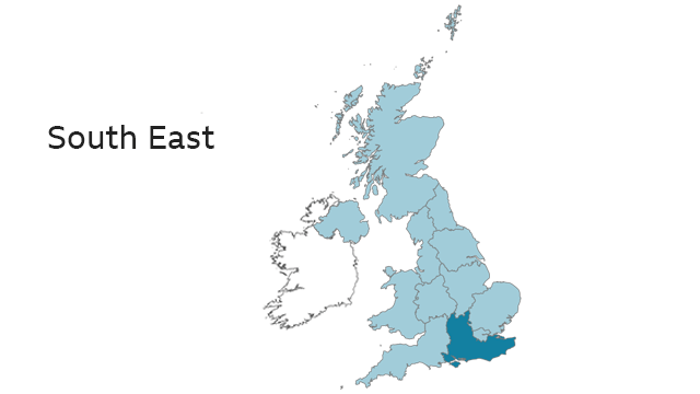 South East map