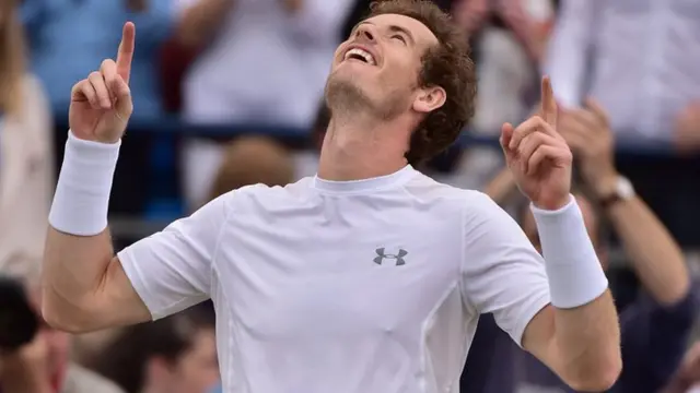 Andy Murray wins Queens