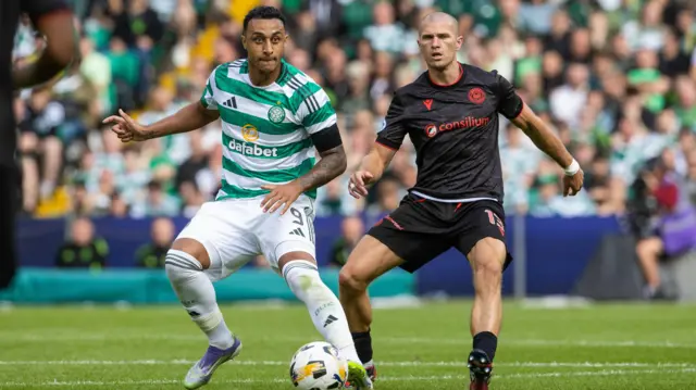 Gogic in action against Celtic's Adam Idah