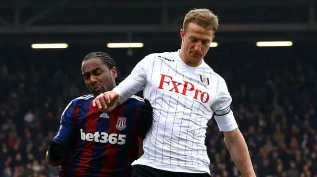 Brede Hangeland in action for Fulham