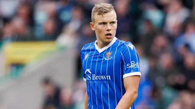 Sven Sprangler in action for St Johnstone