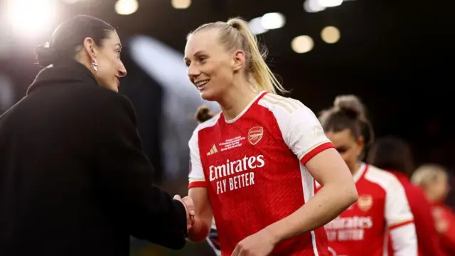 WPLL CEO Nikki Doucet at last season's Women's League Cup final