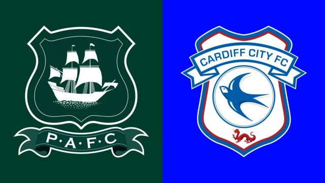 Plymouth Argyle and Cardiff City club badges