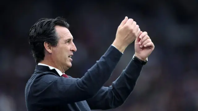 Aston Villa Manager Unai Emery