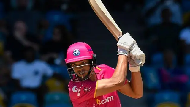 Chris Green batting for Barbados Royals