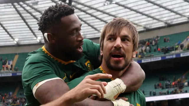 Siya Kolisi and Eben Etzebeth