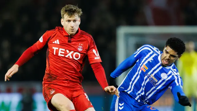 Aberdeen’s Stuart Armstrong and Kilmarnock’s Tyreece John-Jules